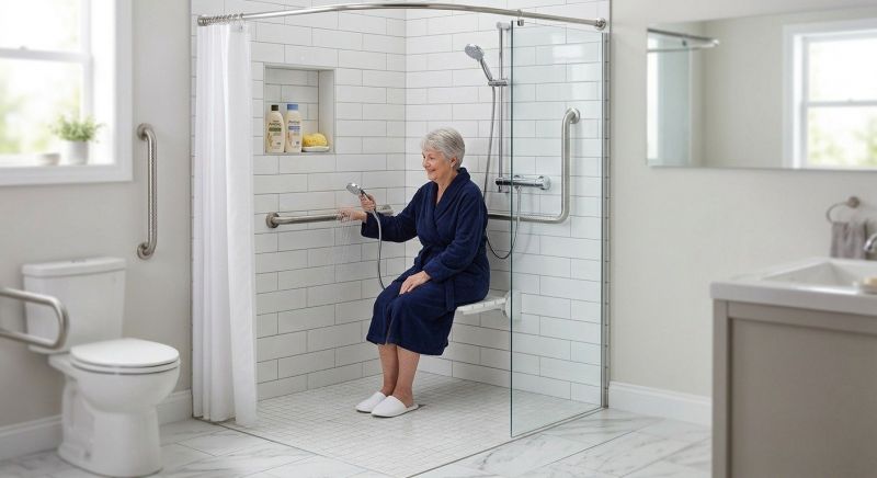 Handicap Shower Installation in Framingham, MA