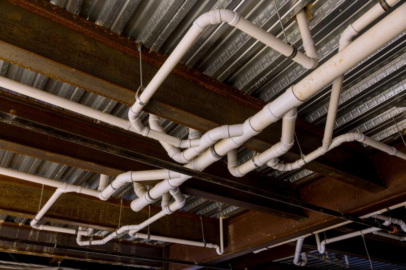 PVC Pipe Network in Commercial Building