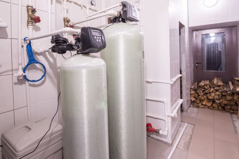 Water Softener System in Utility Closet